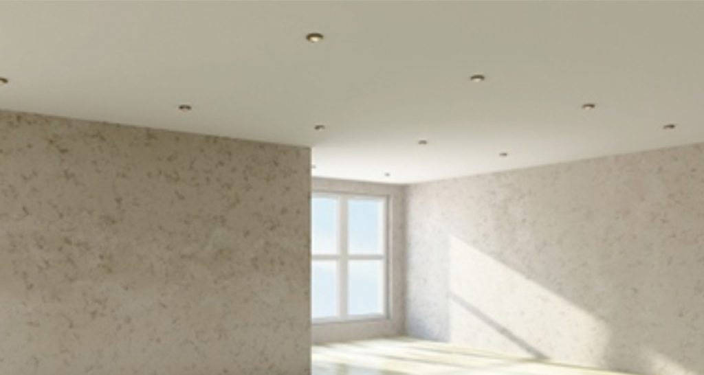 FLUSH PLASTERED CEILING